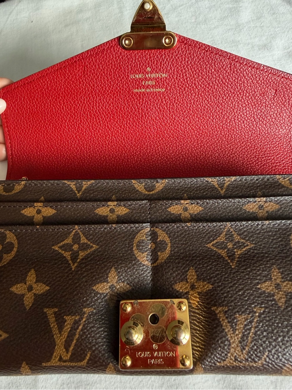 Louis Vuitton Portefeuille Pallas Long Wallet Logo Dust Bag LV Monogram Wallet - Picture 9 of 13